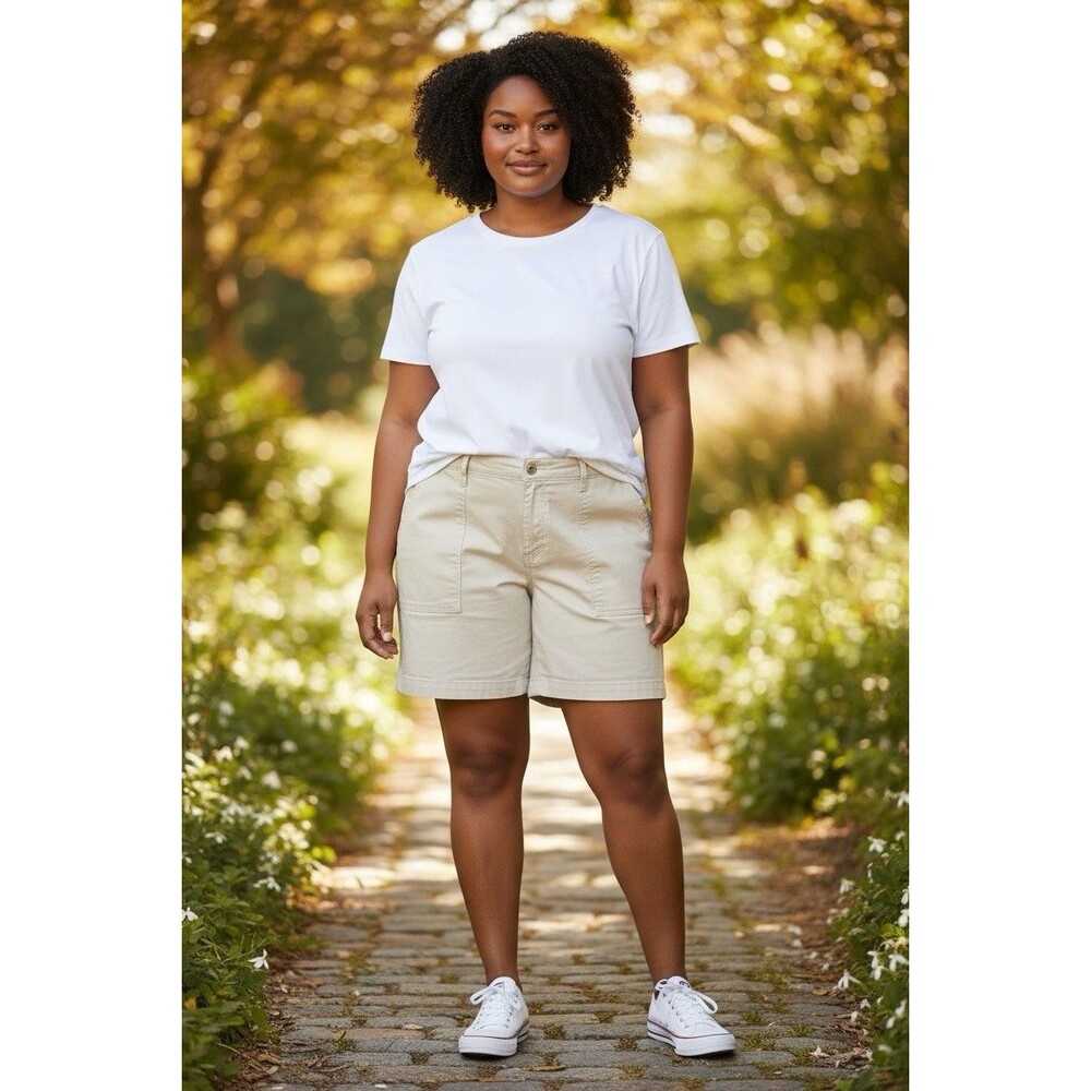Lee Women’s Size 18 Medium Comfort Waist Utility Bermuda Shorts